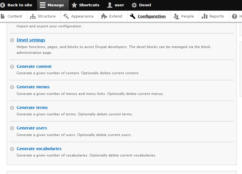 SearchStax Solr Drupal 7 Devel Settings