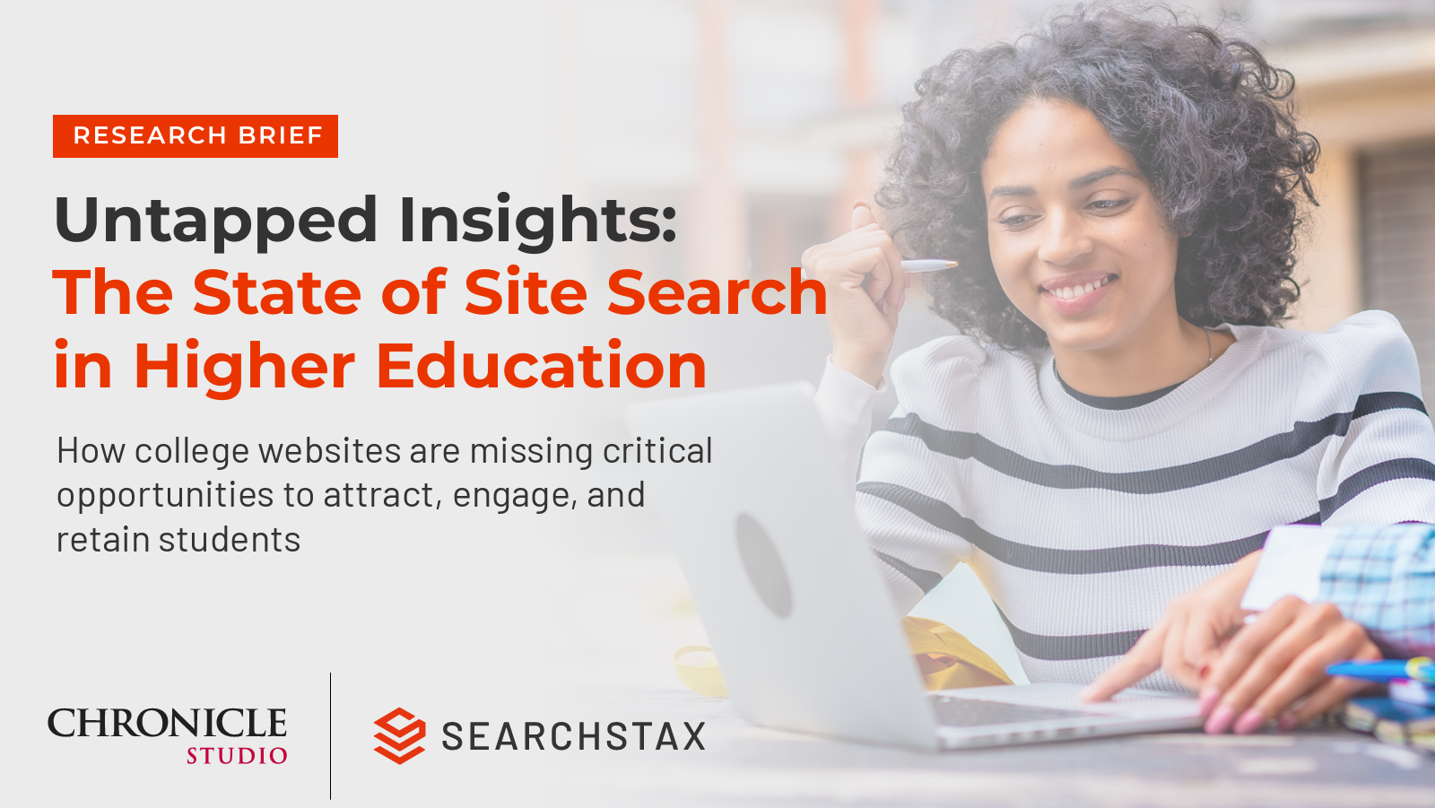 cover page for The State of Site Search in Higher Education Report